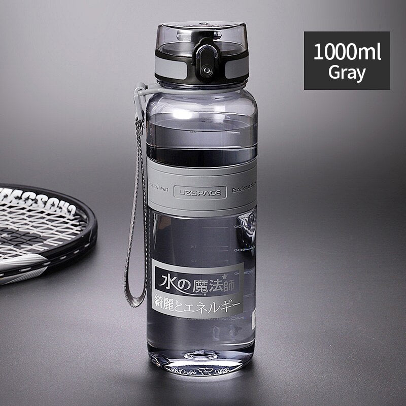 UZSPACE Water Bottle Large 1 Liter BPA Free Leak Proof Gym Bottle for Fitness or Sports Outdoors