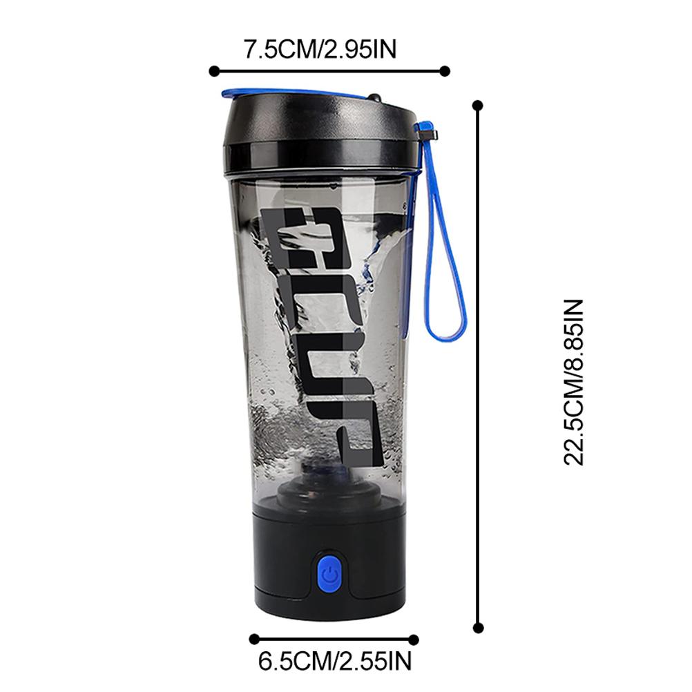 450ml Portable Electric Protein Powder Mixing Cup USB Rechargeable Automatic Shaker Water Bottle Stirring Mixer For Sports Gym