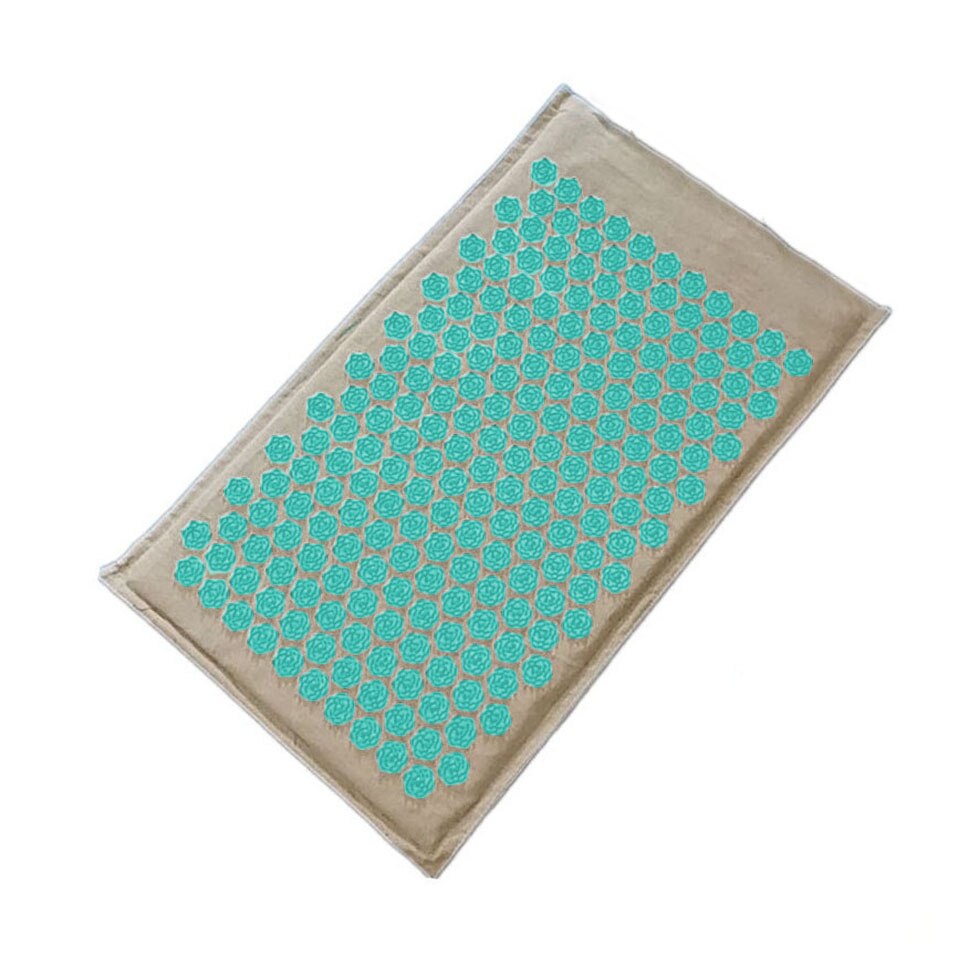 Getinfit Acupressure Mat Head Neck Back Foot Massage Cushion Pillow Yoga Mat Nature Linen Coconut palm Massage Yoga mat