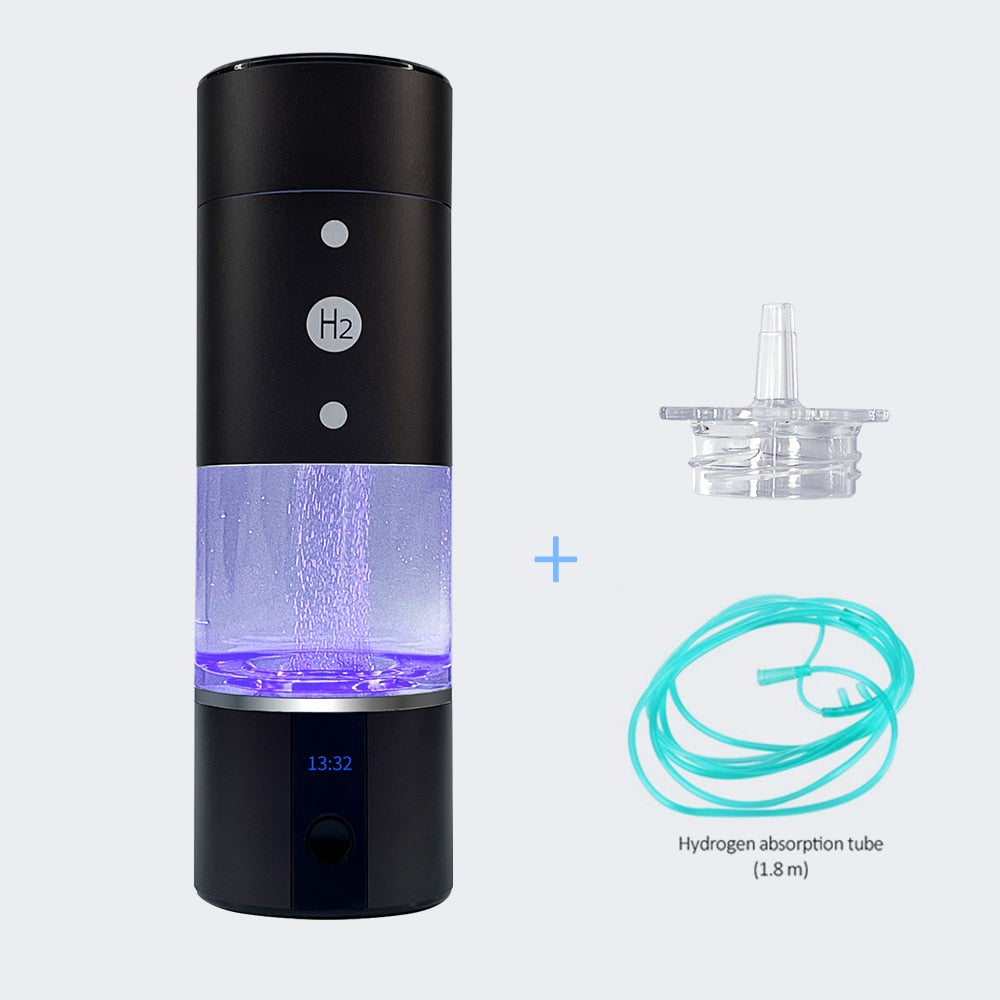 Max 5000ppb BlueVida Hydrogen Water Generator Up to DuPont SPE/PEM Dual Chamber NanoTech with LED Display Time Power and Inhaler