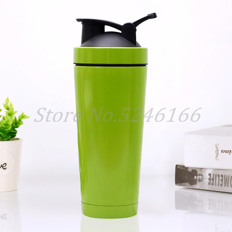 750ml gym sport portable water bottle stainless steel double wall vacuum insulated Protein Shaker water bottle