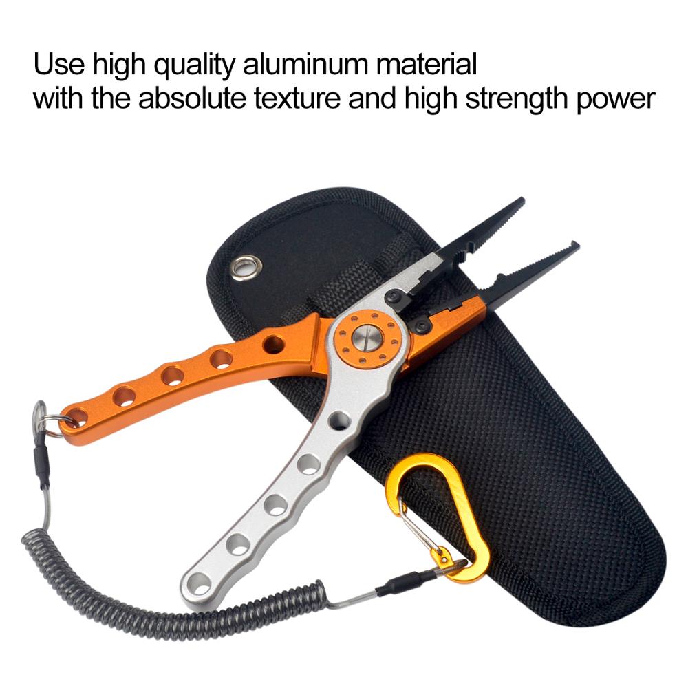 Fishing Pliers Fishing Tools Line Cutter Multifunctional Knot Aluminum Alloy Scissors Hook Remover 150g 20CM  Fishing Equipment