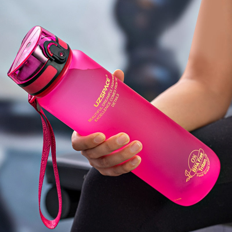 High Quality Water Bottle 500ML 1000ML BPA Free Leak Proof Portable For Drink Bottles Sports Gym Eco Friendly