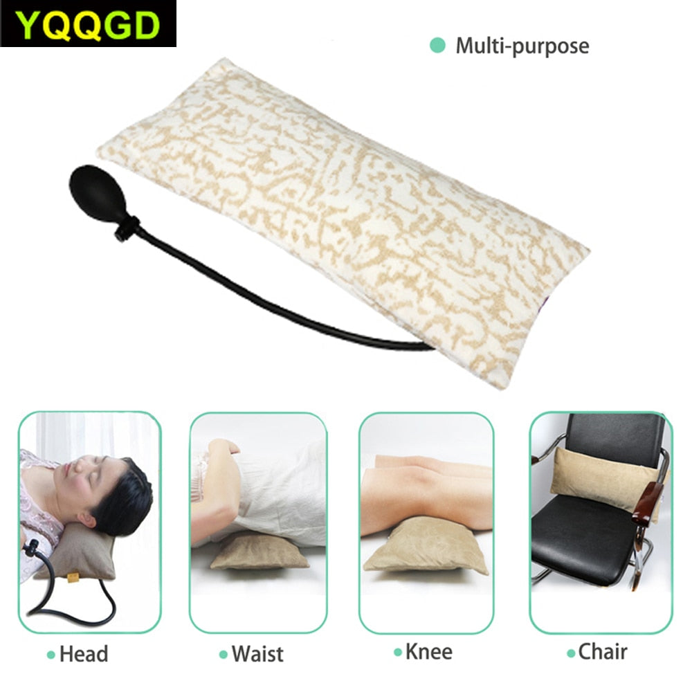 Multifunctional Portable Air Inflatable Pillow for Lower Back Pain,Orthopedic Lumbar Support Cushion