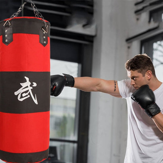 180CM Sturdy Boxing Bag for Home Gym 100CM Hook Hanging Punching Bag Sandbag Crossfit 80CM Empty-Heavy Kick Muay Thai Sand Bag