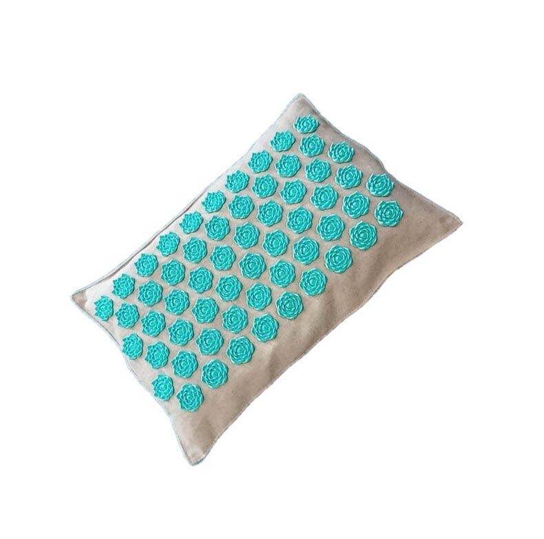 Getinfit Acupressure Mat Head Neck Back Foot Massage Cushion Pillow Yoga Mat Nature Linen Coconut palm Massage Yoga mat