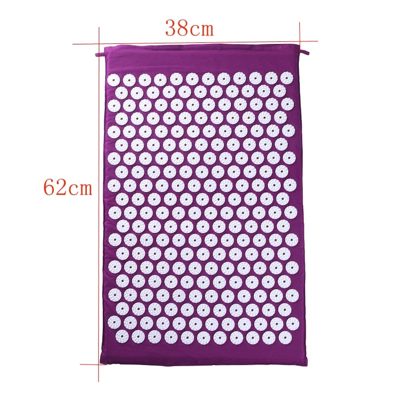 Acupressure Mat Sensi Massage Mat Pillow Set Kuznetsov's Applicator for Neck Foot Yoga Mat with Needle Back Massager Cushion Pad