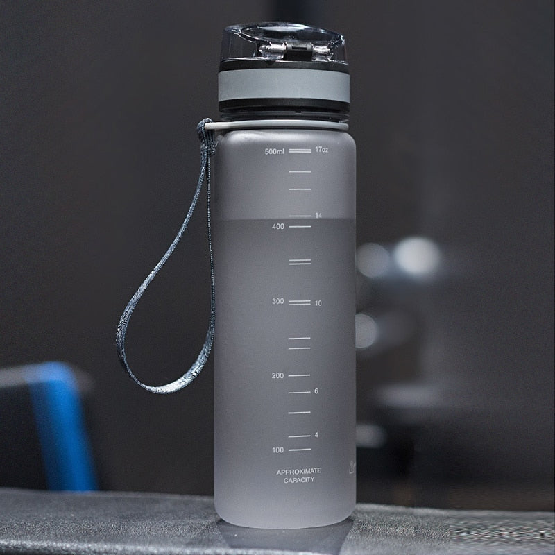 High Quality Water Bottle 500ML 1000ML BPA Free Leak Proof Portable For Drink Bottles Sports Gym Eco Friendly