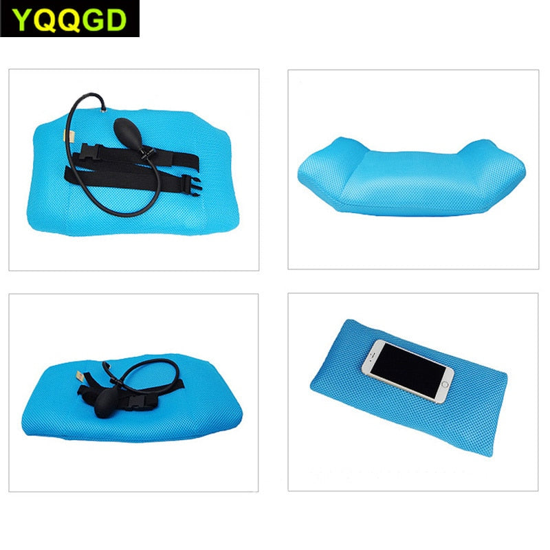 1Pcs Portable Inflatable Lumbar Support Lower Back Cushion Pillow - for Office Chair and Car Sciatic Nerve Pain Relief