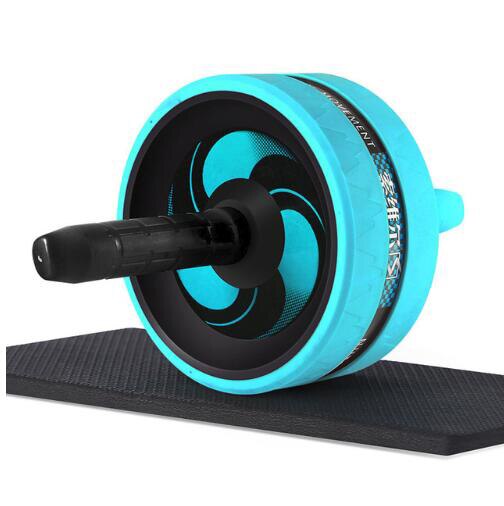 KoKossi Fashion Keep Fit Wheels No Noise Abdominal Wheel Ab Roller With Mat For Arm Waist Legs Exercise Gym Fitness Equipment