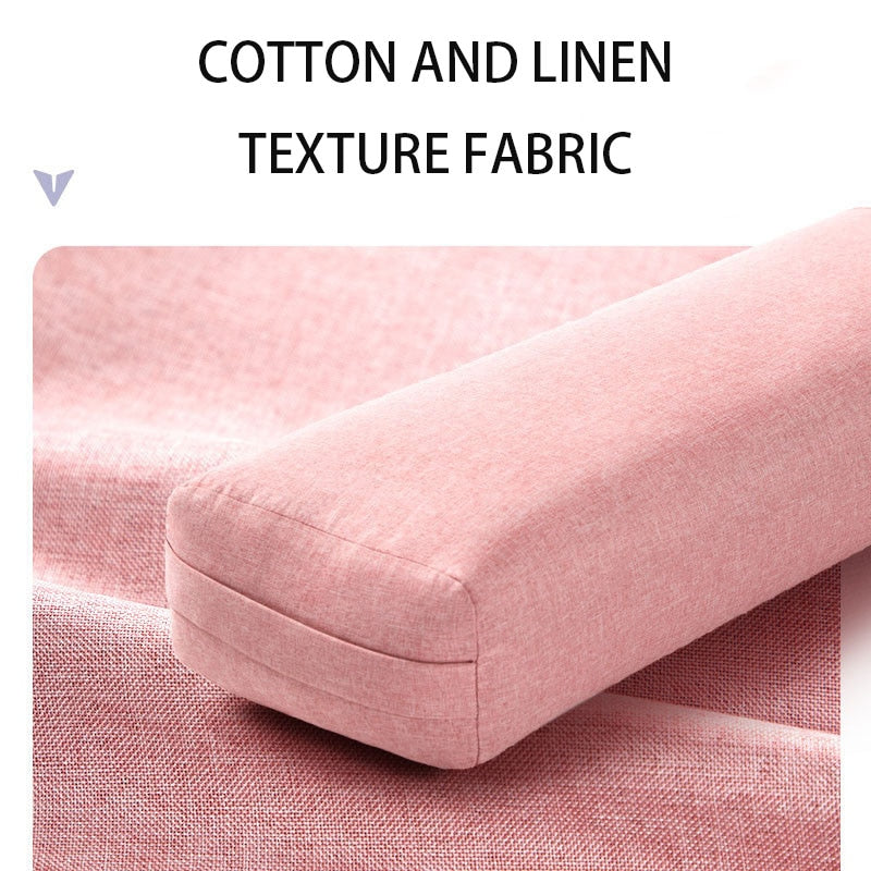 Cotton and linen texture Square Yoga Pillow Sponge Lining Fitness High Elastic Yoga Mat Yoga Mat Yoga Accessories Yoga Pillar