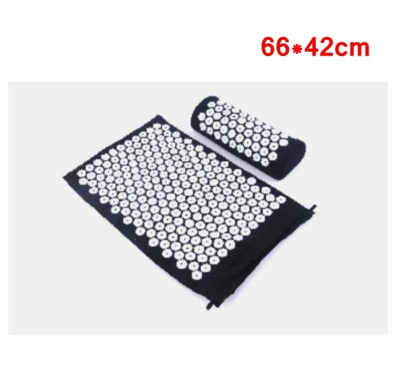 Acupressure Mat Sensi Massage Mat Pillow Set Kuznetsov's Applicator for Neck Foot Yoga Mat with Needle Back Massager Cushion Pad