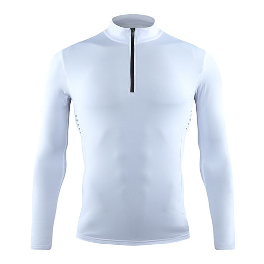 Mens Long Sleeve Running Autumn Bodybuilding Gym Top Workout Quick Drying Compression Jerseys Print Man Sports Jogging Shirts