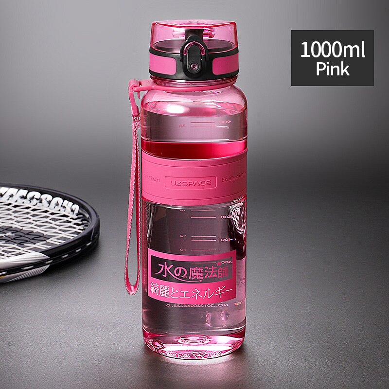 UZSPACE Water Bottle Large 1 Liter BPA Free Leak Proof Gym Bottle for Fitness or Sports Outdoors