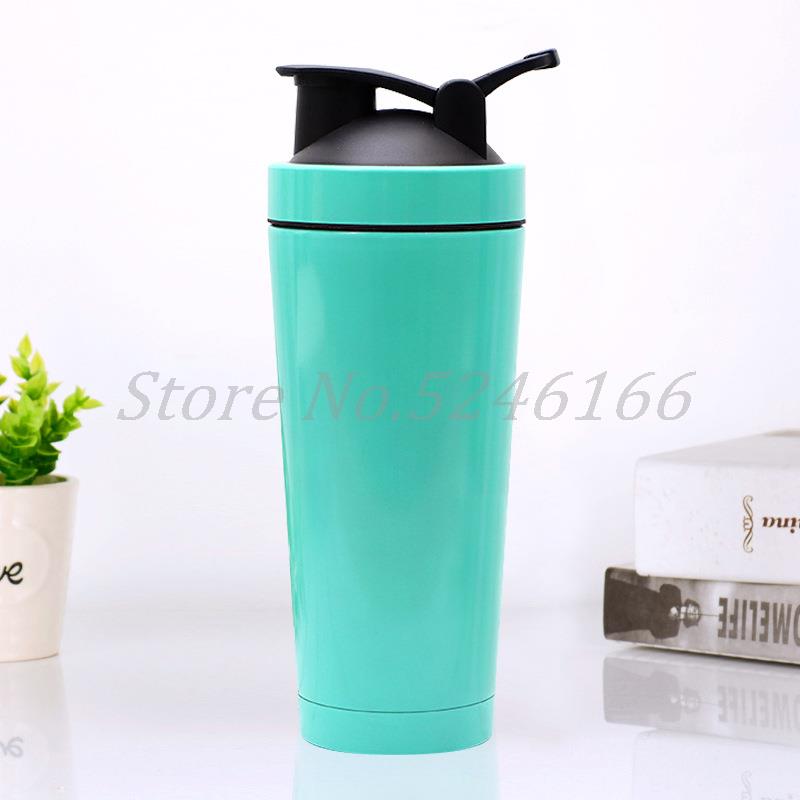 750ml gym sport portable water bottle stainless steel double wall vacuum insulated Protein Shaker water bottle