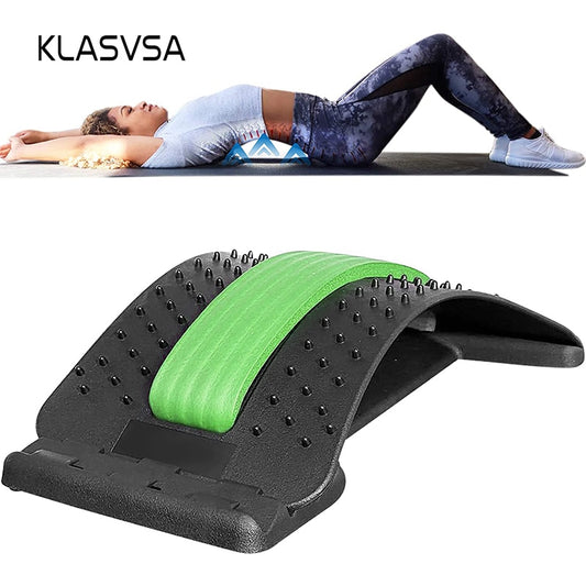 KLASVSA Back Massager Magic Stretcher Equipment Stretcher Relax Mate Lumbar Support Spine Pain Relief Chiropractic