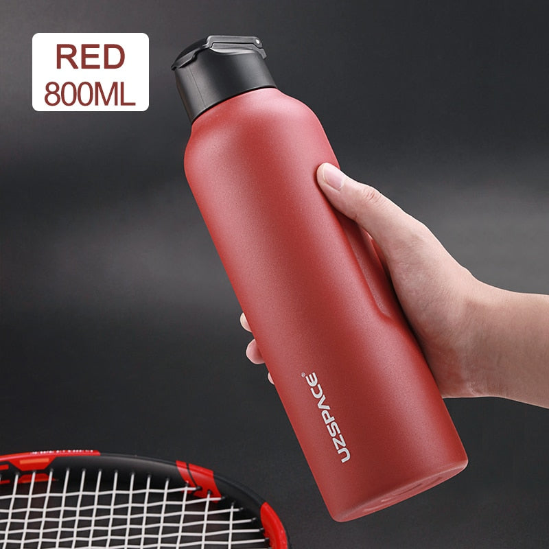 New 27oz 34oz Stainless Steel Water Bottle with straw Vacuum Flasks Insulated Travel Portable Thermal To Climb 1000ml thermos