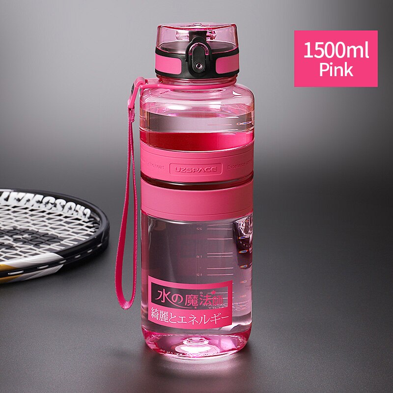 UZSPACE Water Bottle Large 1 Liter BPA Free Leak Proof Gym Bottle for Fitness or Sports Outdoors