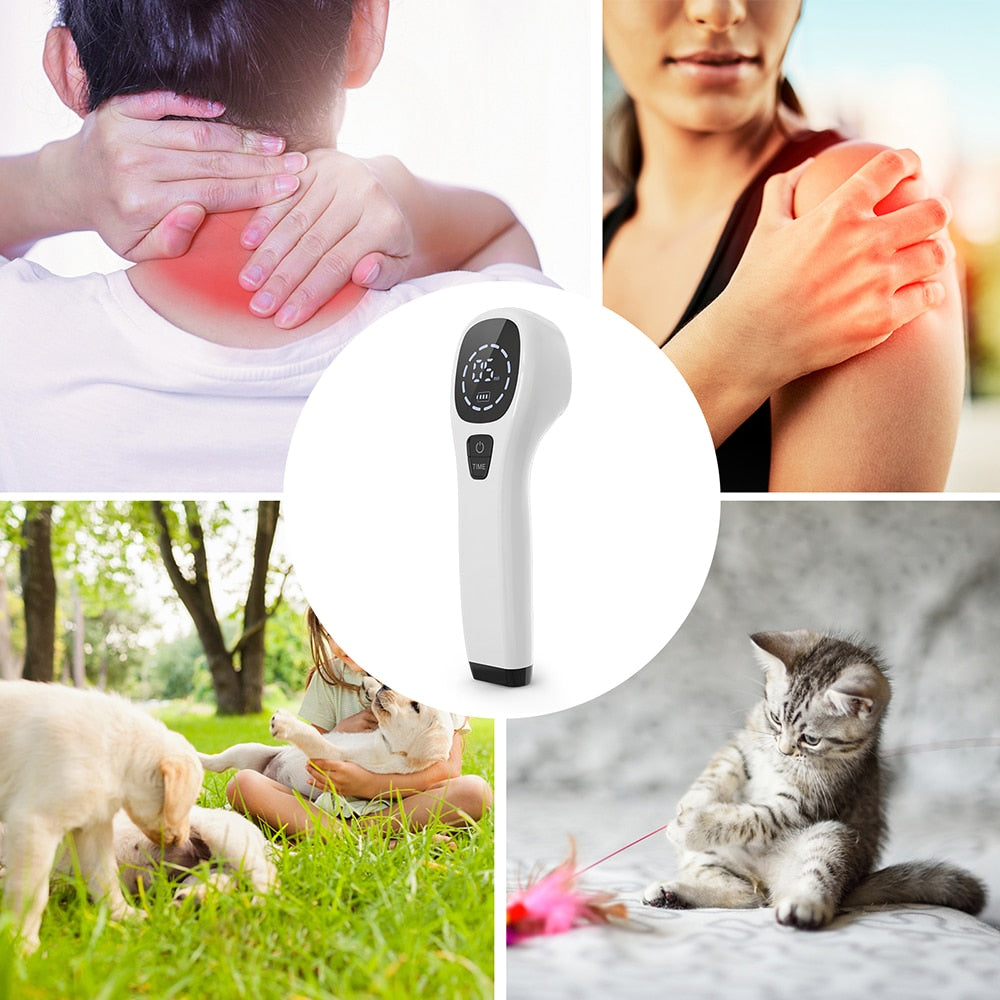 LLLT Laser Therapy Device Handheld Physiotherapy Equipment 650nm 808nm For Arm Knee Wrist Back Pain Relief Aches Tennis Elbow