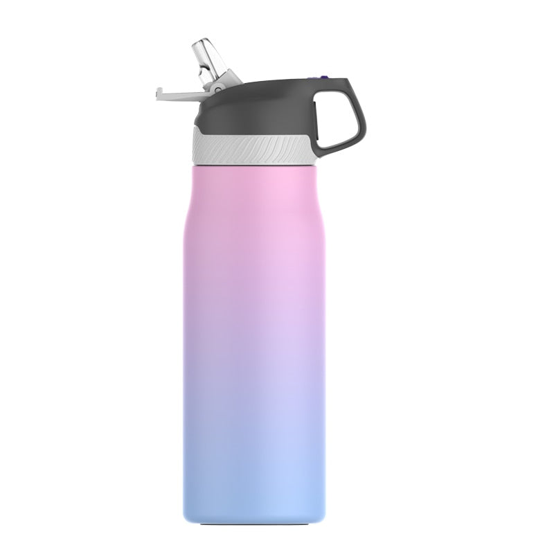 FJbottle Thermos Flask,Vacuum Bottle 316 Stainless Steel ,Fashion Multicolor Straw Water Bottle ,For Fitness Travel And Outdoor