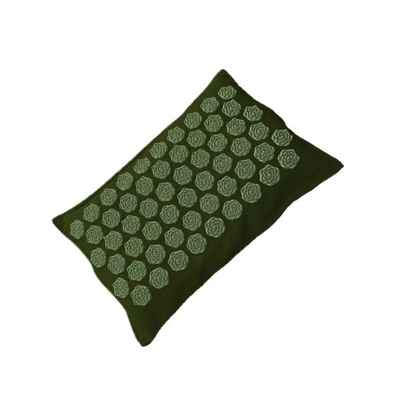 Getinfit Acupressure Mat Head Neck Back Foot Massage Cushion Pillow Yoga Mat Nature Linen Coconut palm Massage Yoga mat