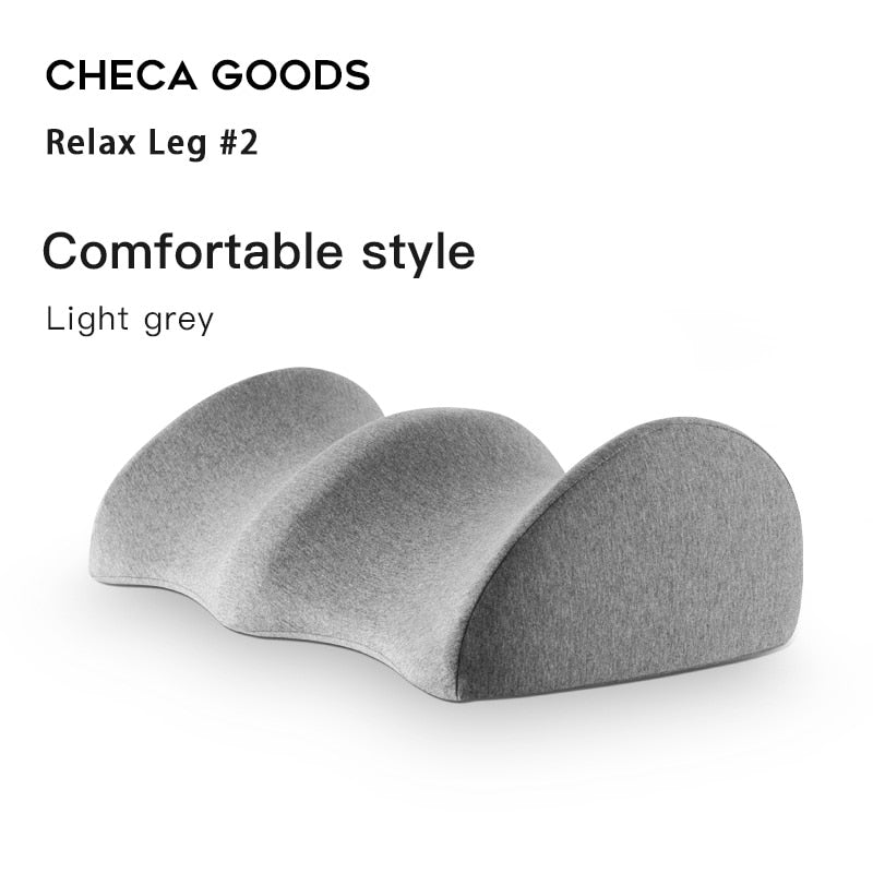 CHECA GOODS Knee Pillow for Back Pain Provides Relief and Support for Sleeping on Side Stomach or Back Memory Foam Leg Pillow