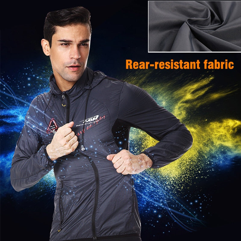 Ultra-light Hooded Bicycle Jacket Bike Windproof Coat Road MTB Cycling Wind Coat Long Sleeve Clothing Quick Dry Thin Jackets