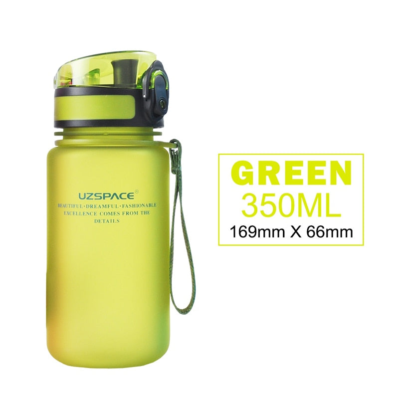 UZSPACE 350ML Kids Water bottle Tritan BPA Free Children Water Bottle Leakproof Eco-friendly No Smell Plastic Drinkware