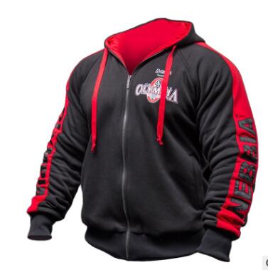 2019 New OLYMPIA Men Gyms Hoodies Fitness Bodybuilding Sweatshirt Zipper Sportswear Male Training Jacket With Hoodily Clothes