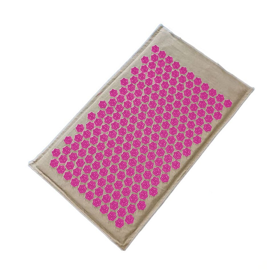 Getinfit Acupressure Mat Head Neck Back Foot Massage Cushion Pillow Yoga Mat Nature Linen Coconut palm Massage Yoga mat