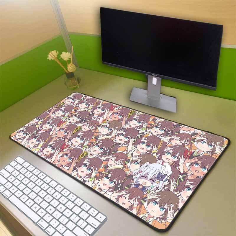 led lighting mouse pad desk mat Anime gaming accessories coaster RGB large yoga  carpet  ordinary mousepad floor s