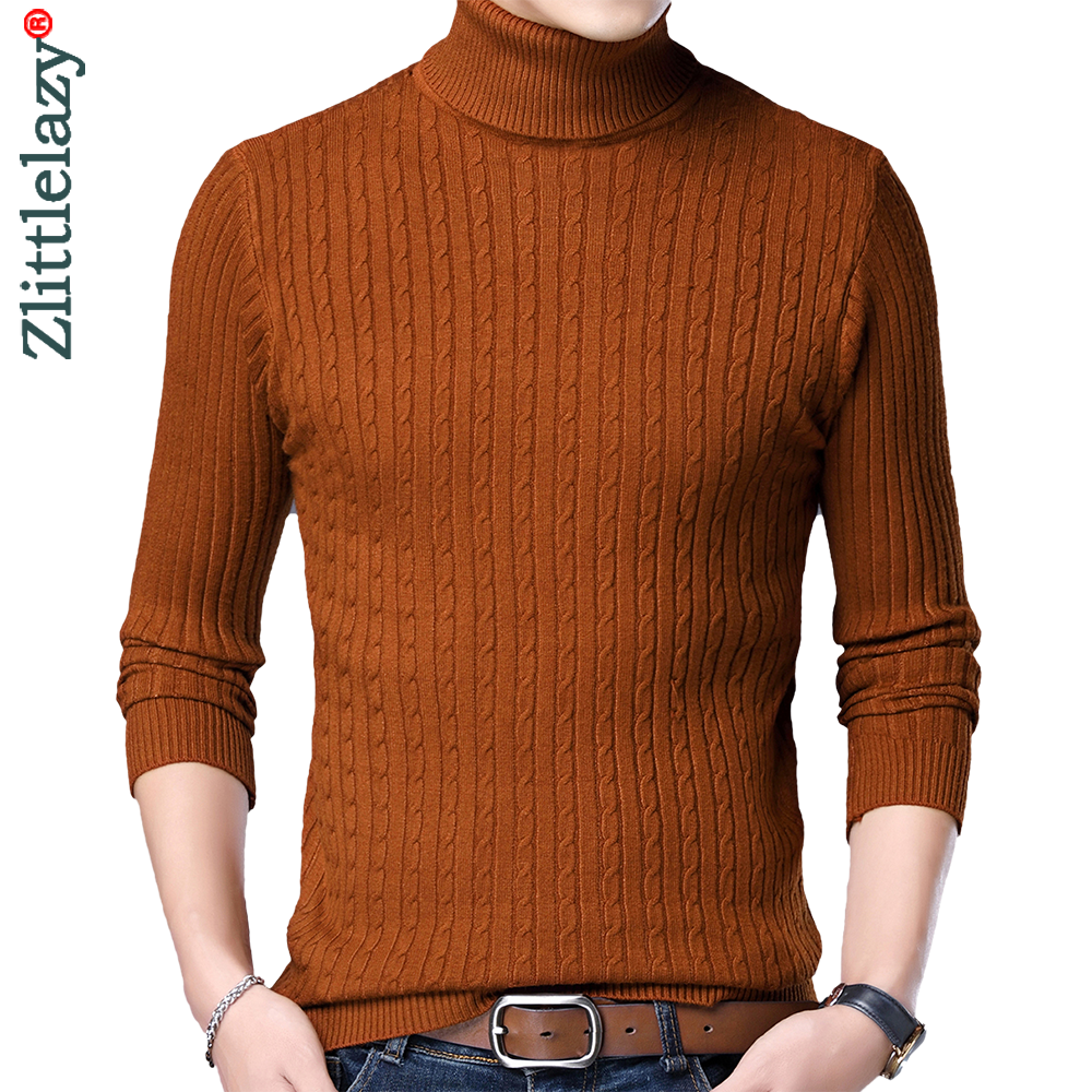 2022 New Casual Knitted Turtleneck Sweater Men Pullover Clothing Fashion Clothes Knit Winter Warm Mens Sweaters Pullovers 81332