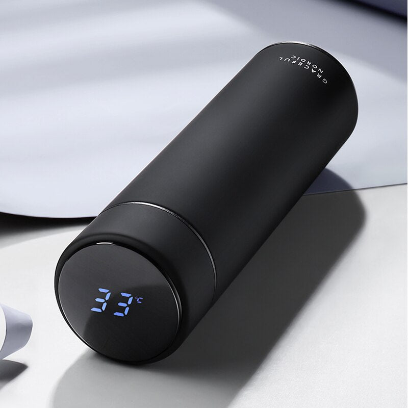 Customized stainless steel thermos bottle intelligent Water Cup LCD Touch Screen display temperature Thermos Bottle Office Home