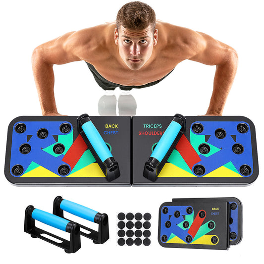 SGODDE  9in1 Push Up Board Multi-function Push Up Rack Core Strength Muscle Training Home Gym Fitness Body Building Equipment