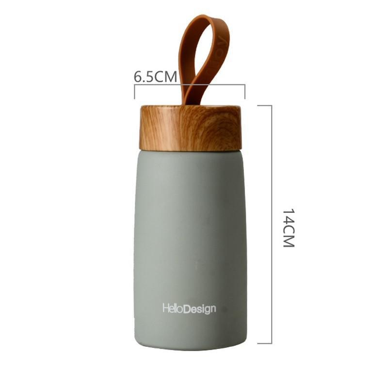 280ml Creative Fashion Insulation Coffee Cup Stainless Steel Thermos Bottle Cute Mini Water Bottle Portable Outdoor Travel Mug