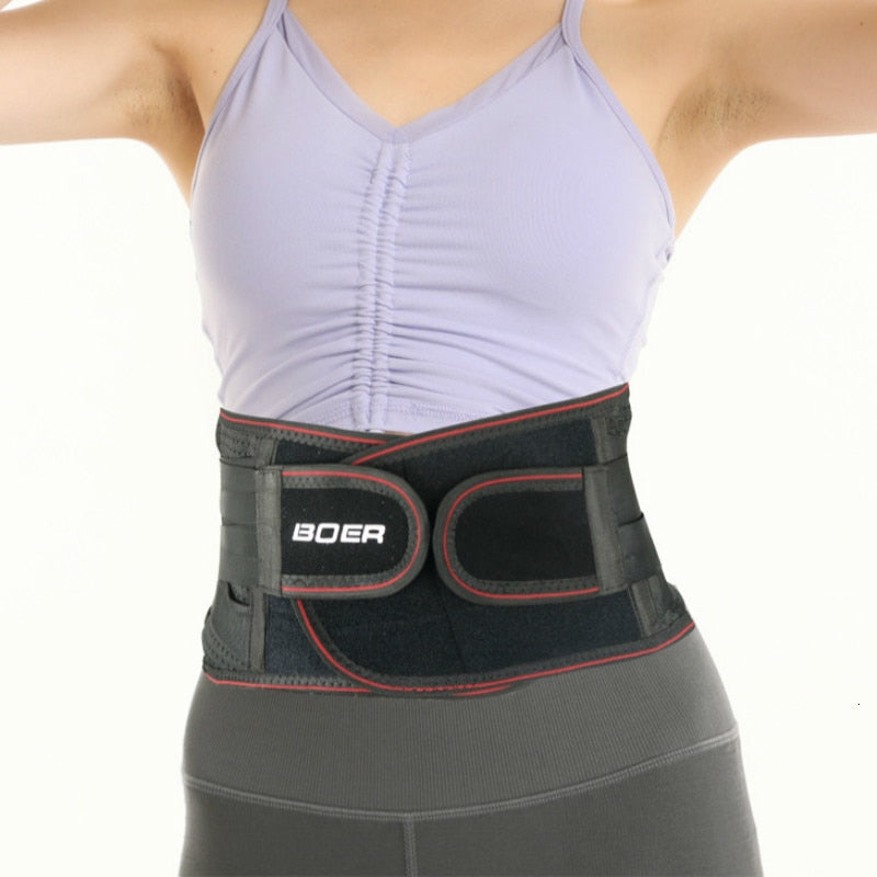 Gym Waist Support Trimmer Belt Back Pain Relief Lumbar Belts Orthopedic Spine Brace Breathable Dual Adjustable Strap faja Lumbar