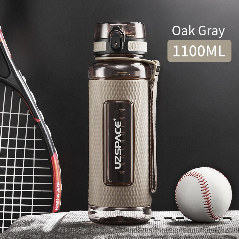 UZSPACE Sports Water Bottles BPA Free 1000ml Portable Leakproof Drop-proof Plastic Drink Bottle Summer Outdoor Tour Gym Tea Cup