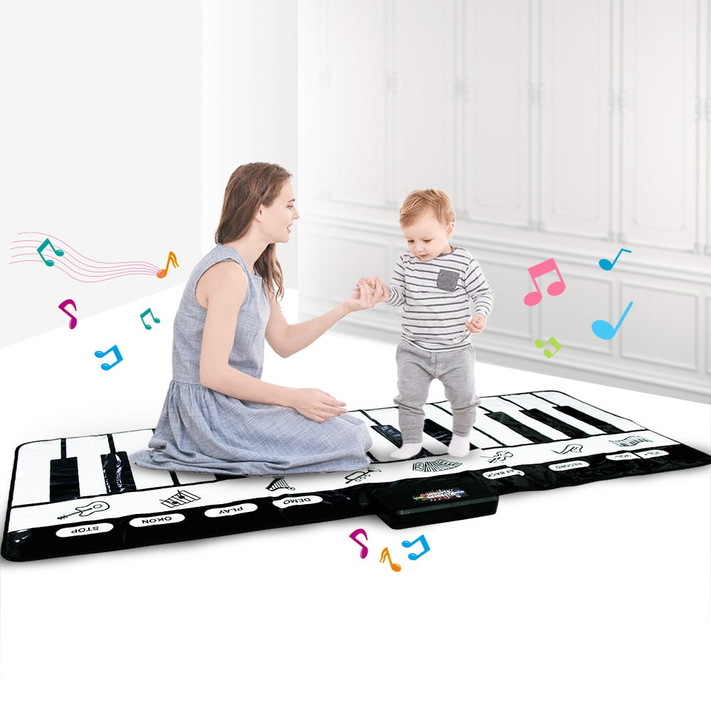 Electronic Musical Piano Mat Keyboard Baby Crawling Touch Play Game Carpet Mat Educational Musical Instrument Kids Toys Gift