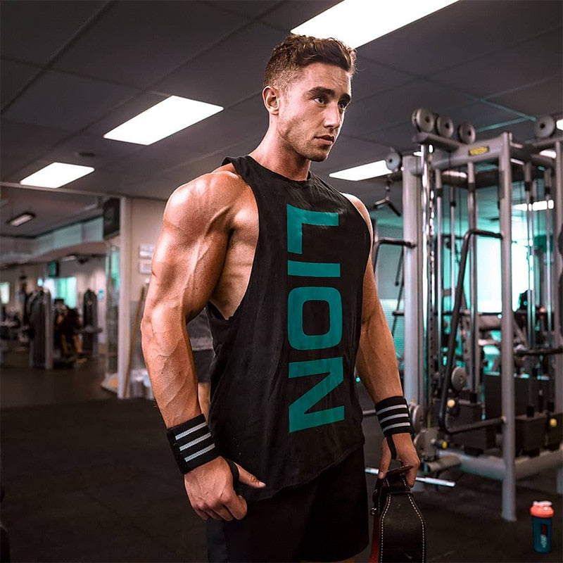 2020 Bodybuilding Tank Tops Men Gyms Fitness Workout Cotton Sleeveless shirt Clothing Male Casual Stringer Singlet Male Vest Top