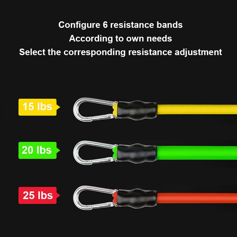 Adjustable Band Pilates Stick Suit Resistance Gym Exercise Muscle Power Tension Bar  Pilates Bar Home Work Out Fitness Equipment