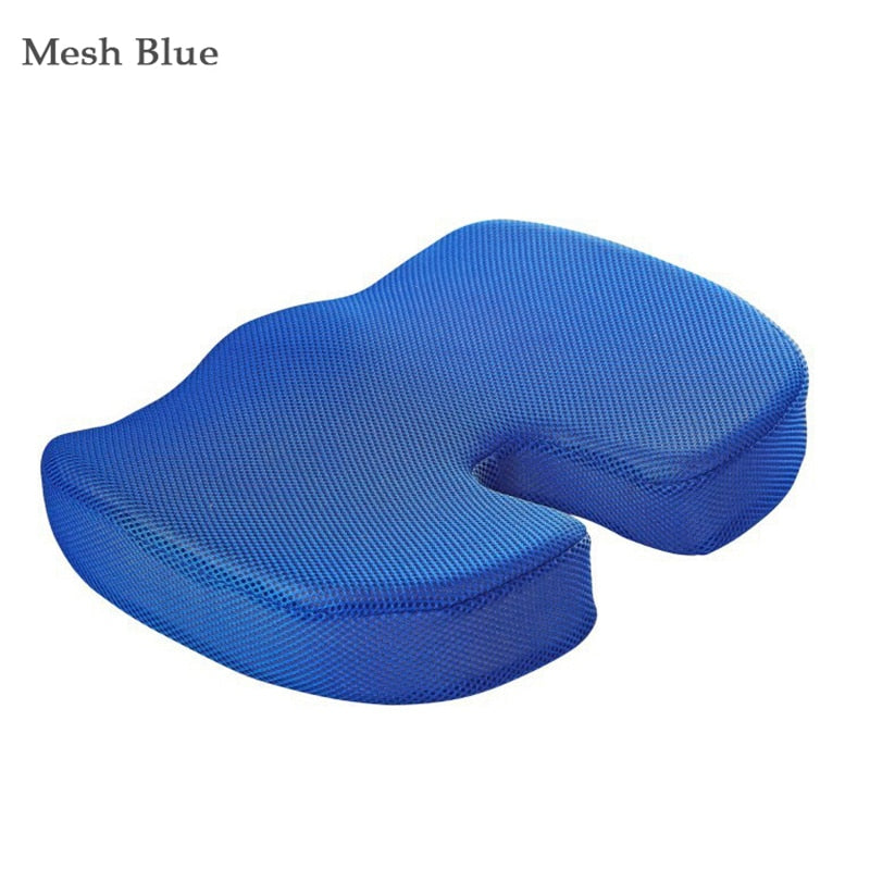 Orthopedics Hemorrhoids Seat Cushion Memory Foam Car Rebound Cushion Office Chair Lumbar Support Pain Relief Breathable Pillow