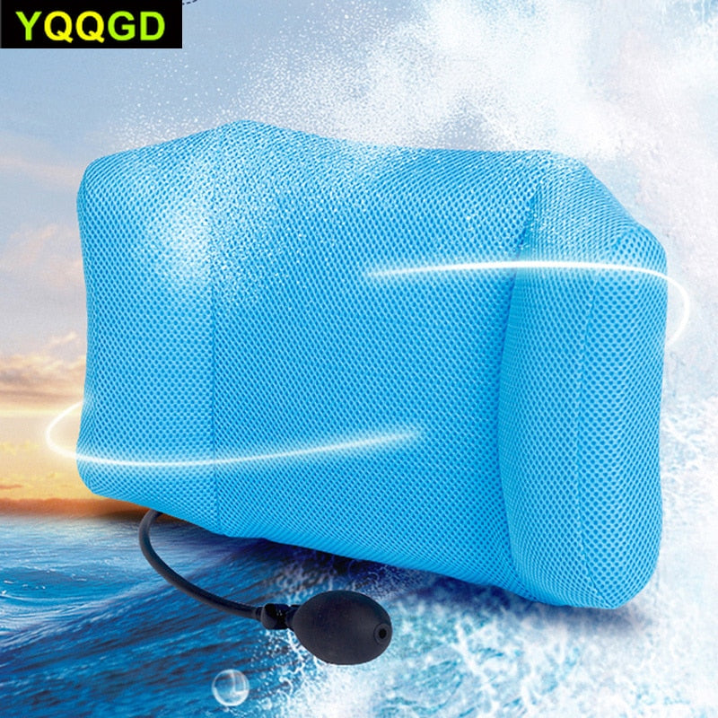 1Pcs Portable Inflatable Lumbar Support Lower Back Cushion Pillow - for Office Chair and Car Sciatic Nerve Pain Relief