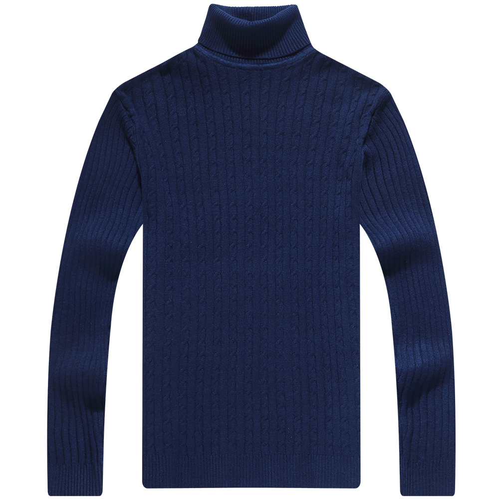 2022 New Casual Knitted Turtleneck Sweater Men Pullover Clothing Fashion Clothes Knit Winter Warm Mens Sweaters Pullovers 81332