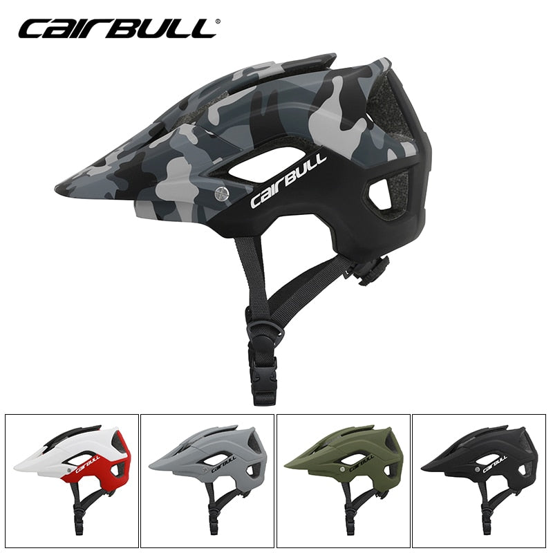 Cairbull Professional Helmet Cycling MTB Mountain Bike Helmets All-Terrain Long Brim Riding Safety Cap for Men Women Equipment