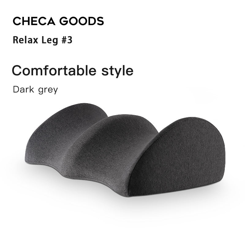 CHECA GOODS Knee Pillow for Back Pain Provides Relief and Support for Sleeping on Side Stomach or Back Memory Foam Leg Pillow