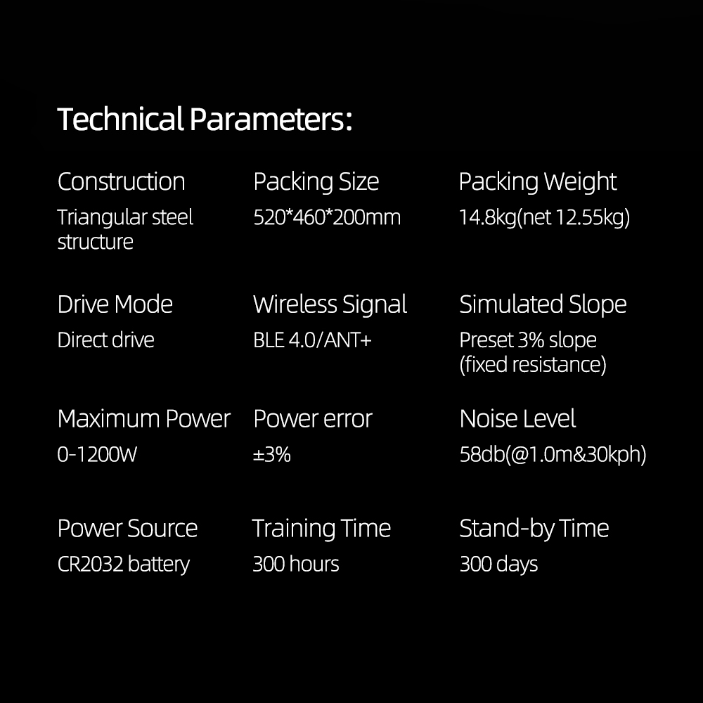 ThinkRider A1 Bike Trainer MTB Road  Direct Drive  Built-in power meter zwift home trainer 3% slope Cycling training