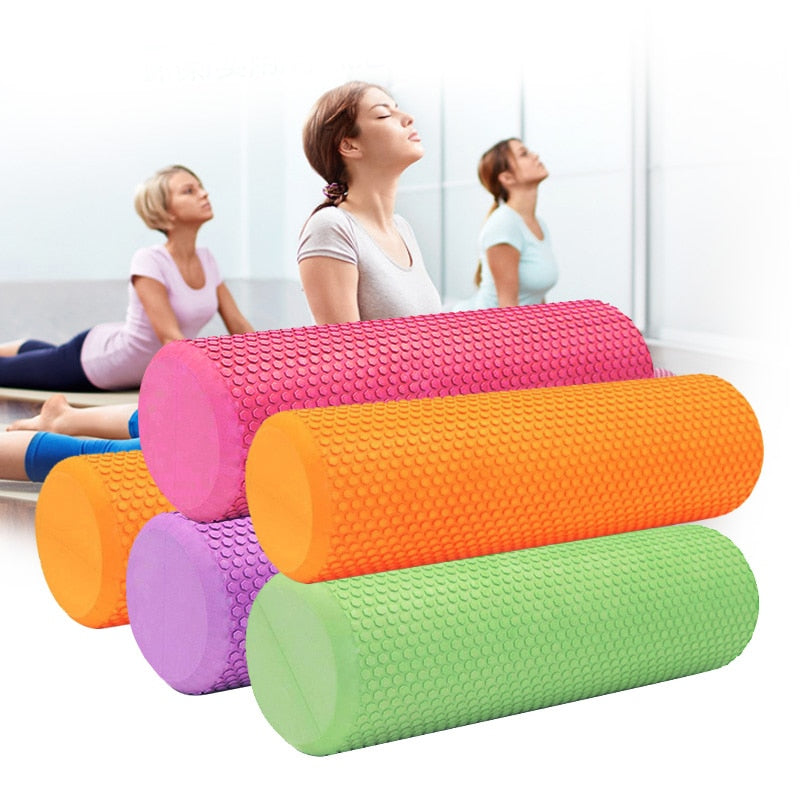 EVA Yoga Foam Roller High density muscle massage roller Pilates Exercises Fitness Gym massage column toolEquipment Brick 45/60cm