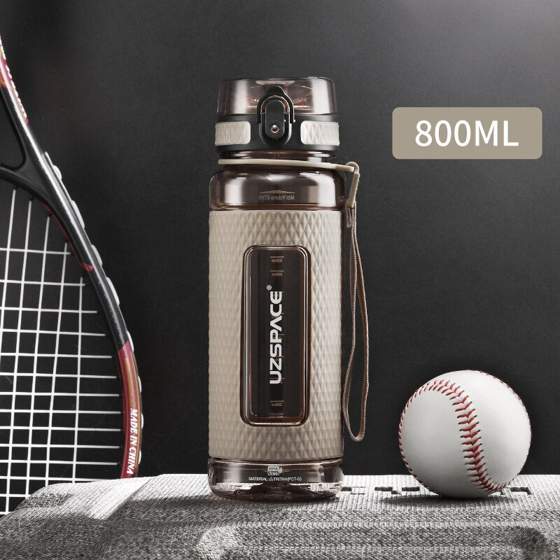 UZSPACE Sports Water Bottles BPA Free 1000ml Portable Leakproof Drop-proof Plastic Drink Bottle Summer Outdoor Tour Gym Tea Cup