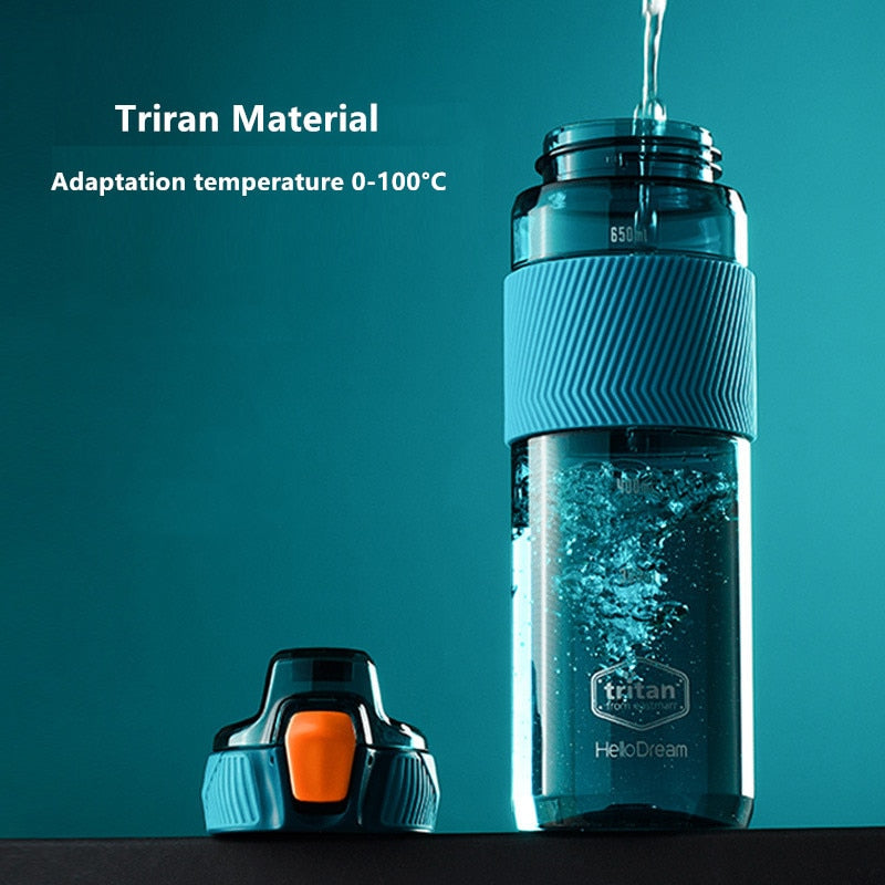 750ml/1000ml/1600ml Tritan Material Water Bottle With Straw Eco-Friendly Durable Gym Fitness Outdoor Sport Shaker Drink Bottle