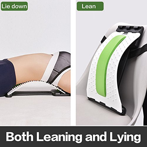 Back Massager Lumbar Support Stretcher Trigger Point Multi-Level Back Stretching Device  Back Pain Muscle Relief